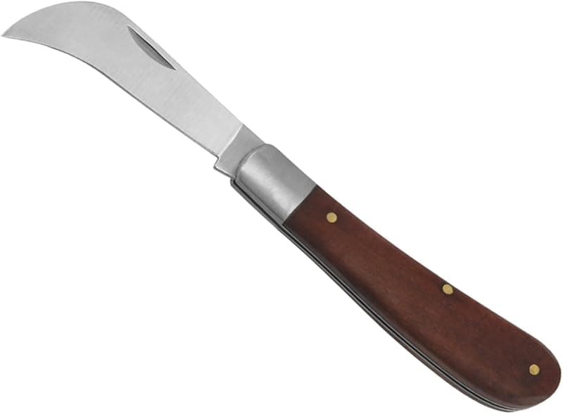 Serpette-greffoir pliante lame courbe inox
