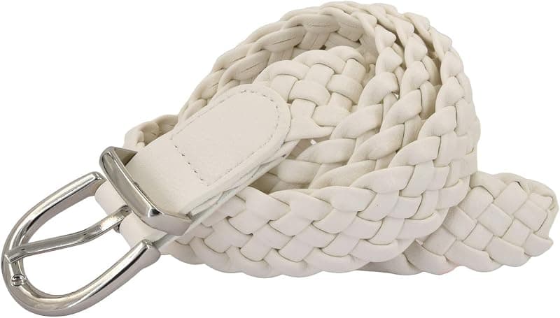 Ceinture tressée en cuir
