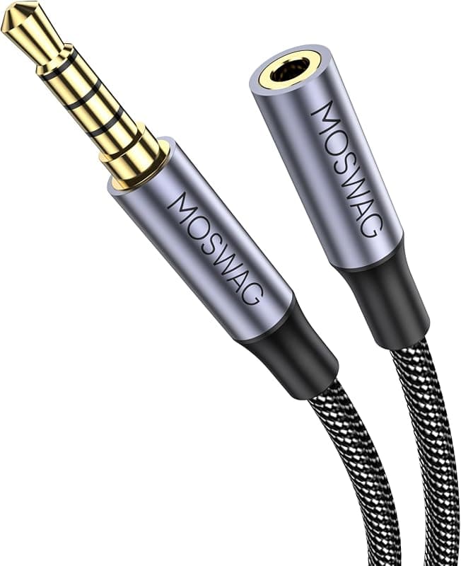 Rallonge Jack 3,5 mm 4 Pôles Nylon Tressé