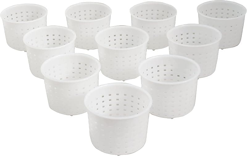 Lot de 10 moules à fromage pour fabrication maison