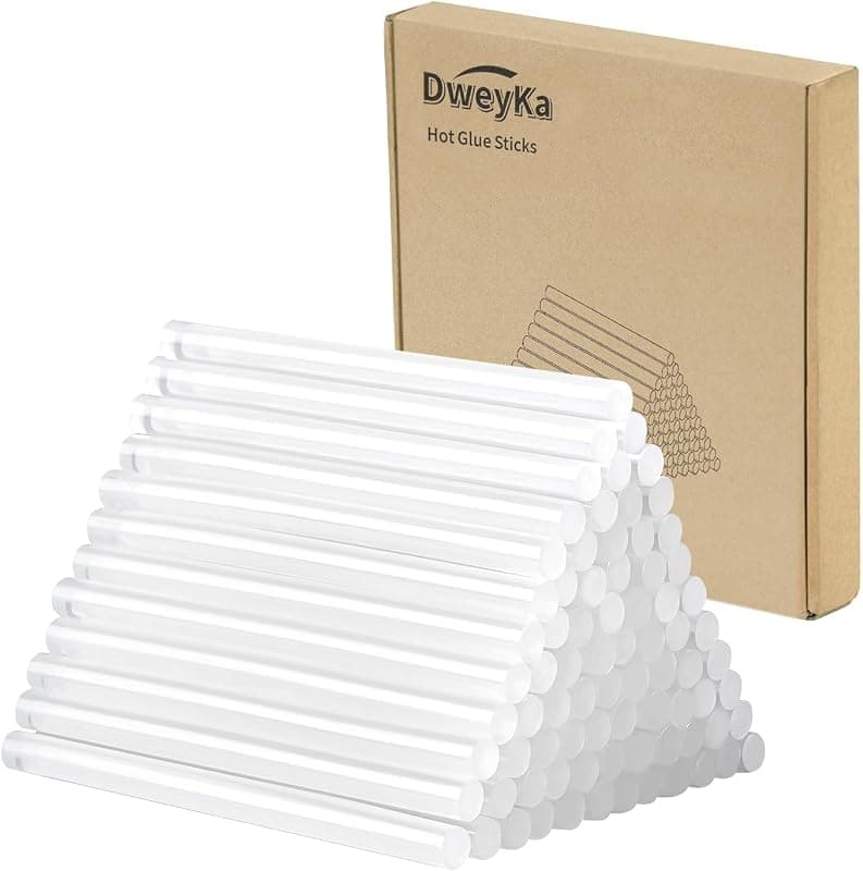 Bâtons de Colle Chaude Transparents 11 mm — Lot de 50