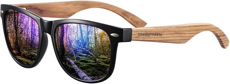 Lunettes de soleil polarisées monture bois