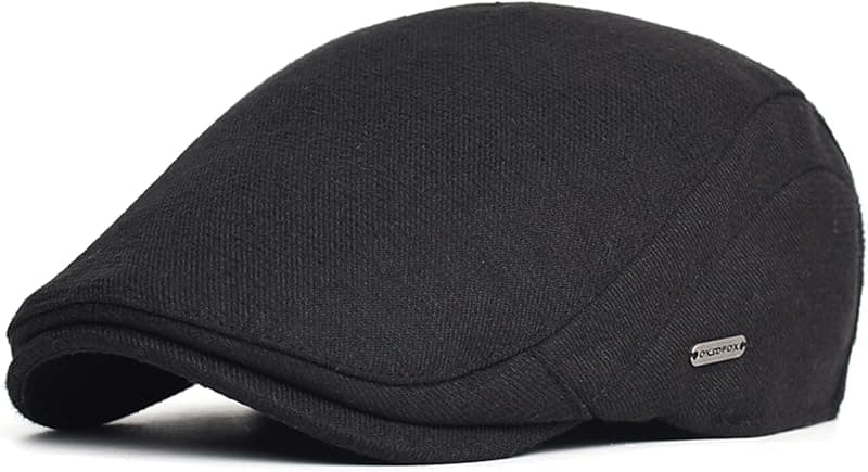 Casquette plate gavroche vintage en coton réglable