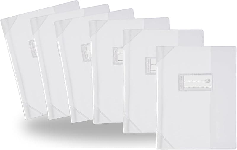 Oxford — Lot de 6 protège-cahiers transparents 24x32 cm