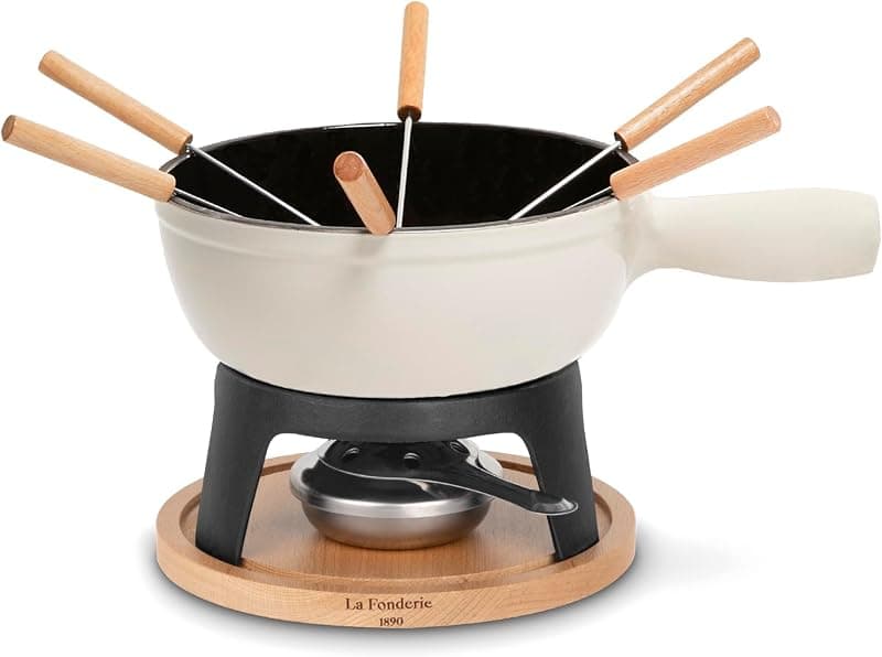 Mont Blanc — Service à Fondue en Fonte 6 Personnes