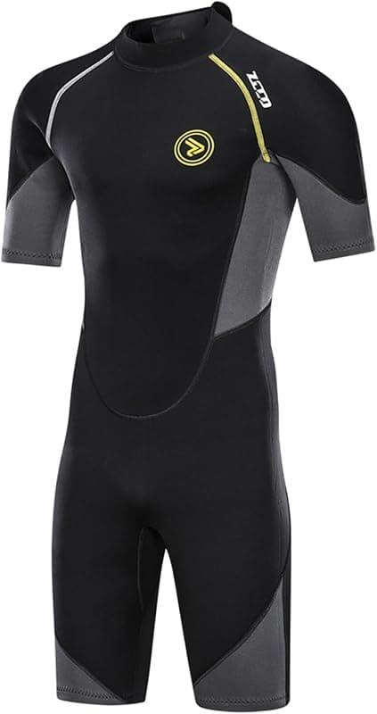 Combinaison courte néoprène homme fermeture dos