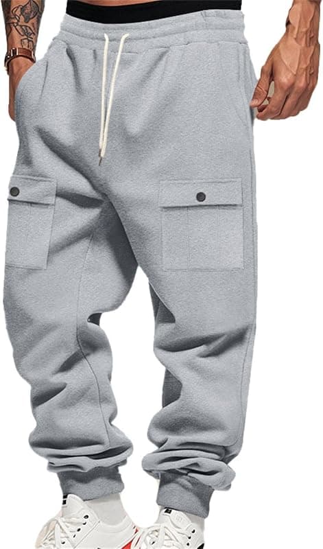 Jogging homme en molleton à poches zippées