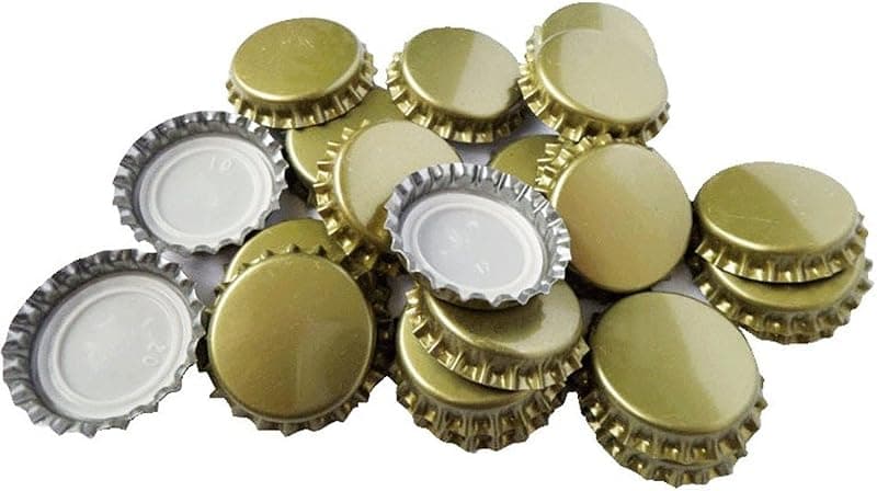 TRIXES — 100 Capsules Couronnes Dorées pour Bouteilles de Bière