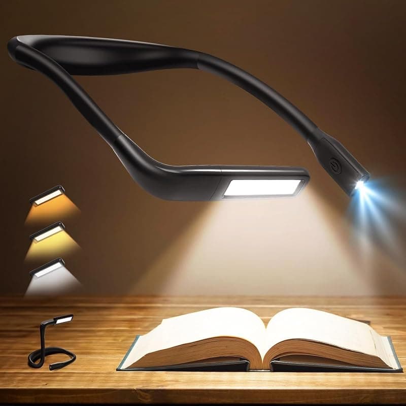 Lampe de lecture de cou rechargeable