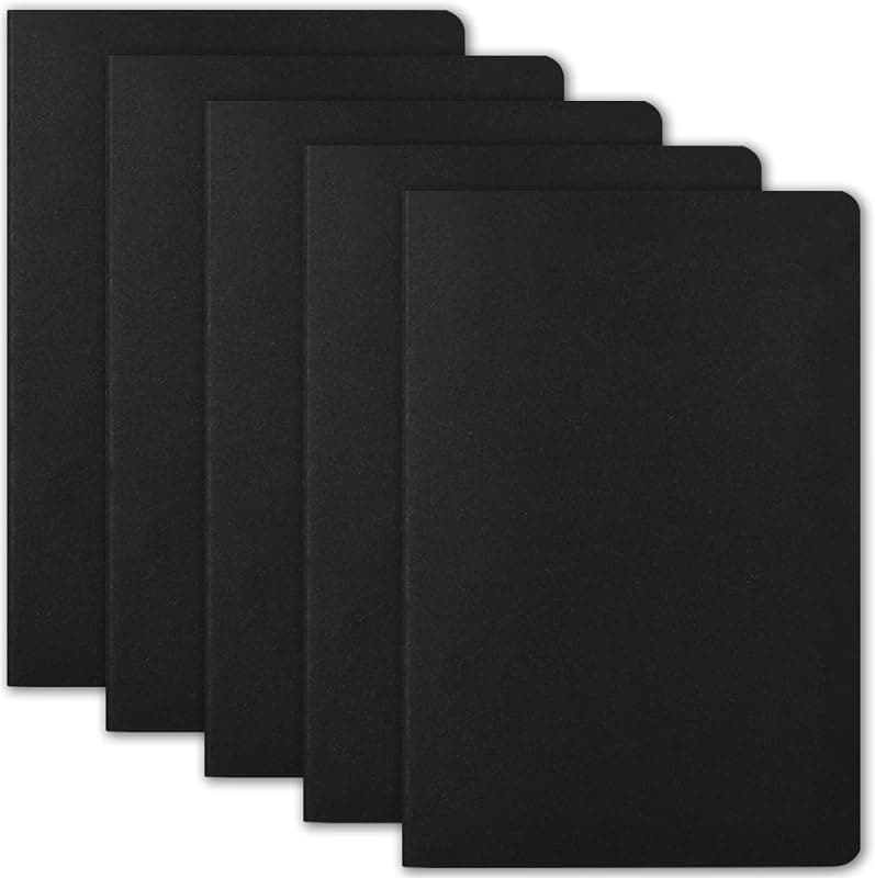 Lot de 5 Carnets de Voyage A5 Kraft