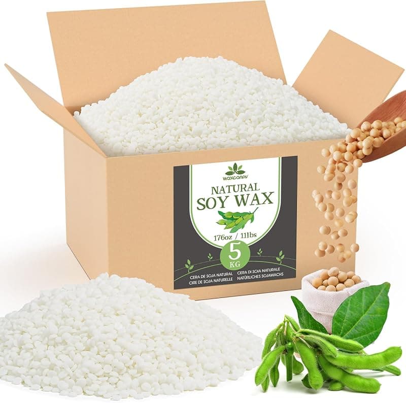 Waxcanpy — Cire de soja 100 % naturelle pour bougies DIY — 5 kg