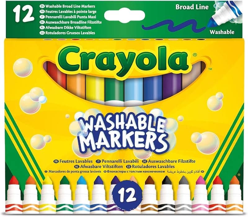 Crayola — 12 feutres lavables pointe Maxi