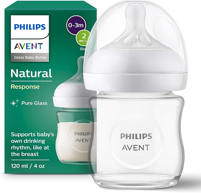 Biberon en verre Philips Avent (réponse naturelle)