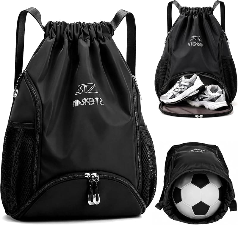 Sac à dos cordon sport imperméable avec compartiment ballon