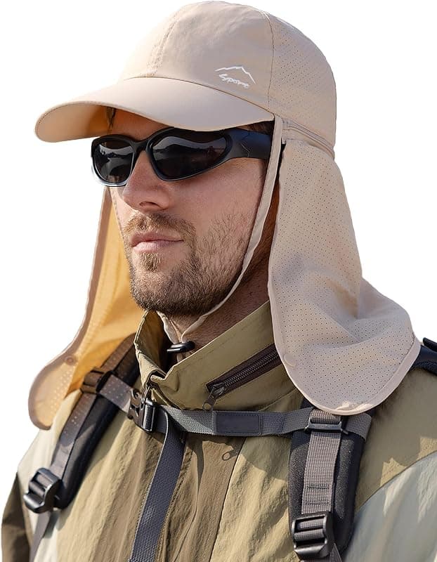 Casquette anti-UV UPF 50+ à rabat