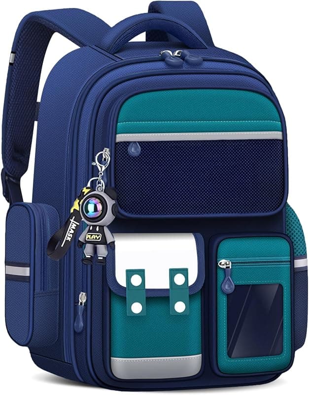 Cartable Primaire Garçons — Sac à dos multi-compartiments CE2-CM2