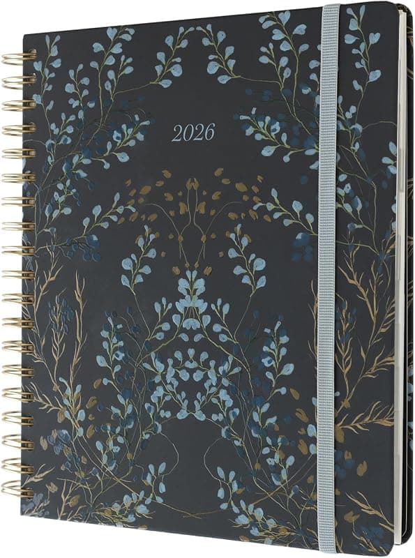 Kokonote — Agenda semainier fleuri 2026 (17 mois)
