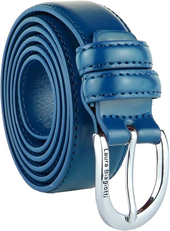 Ceinture fine en cuir italien