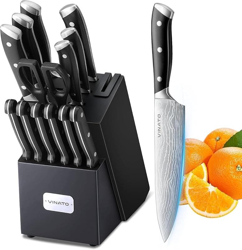 Vinato — Set de couteaux 14 pièces avec bloc
