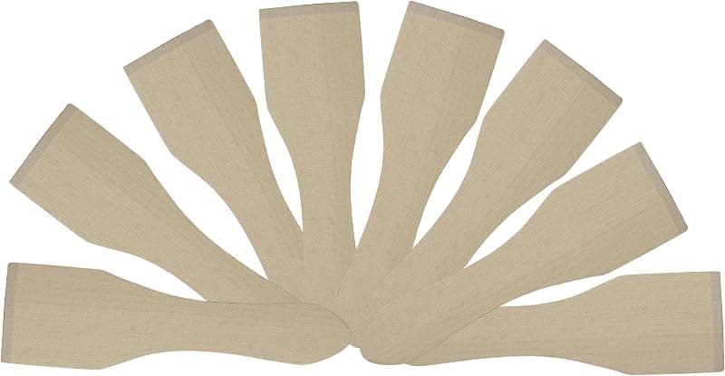 Spatules à Raclette en Bois de Hêtre Local — Lot de 8