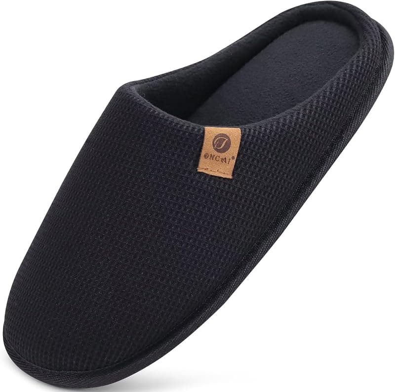 Chaussons en mousse à mémoire de forme – polaire et antidérapants