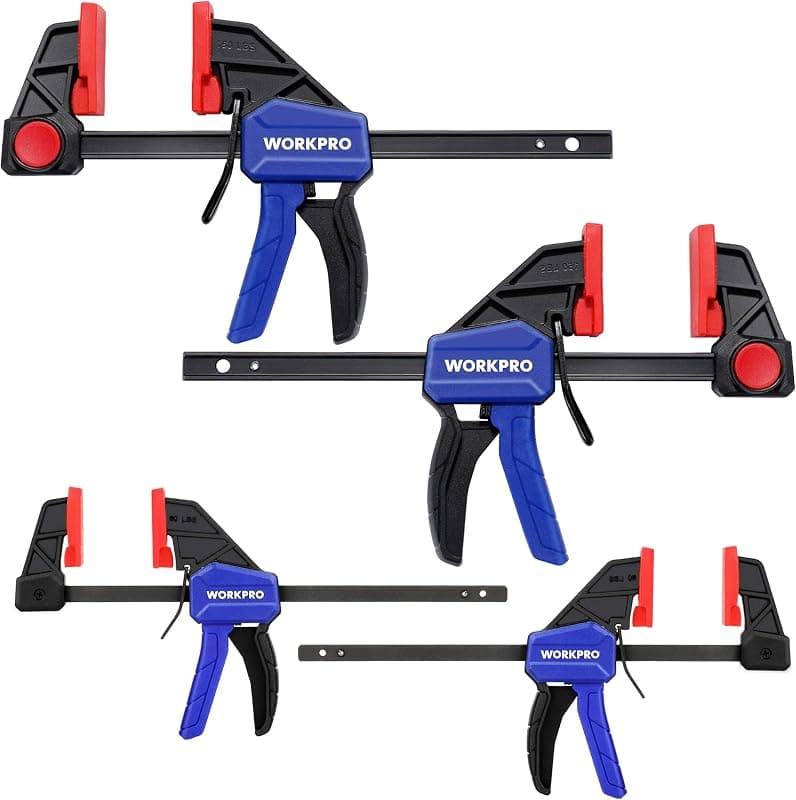 WORKPRO — Jeu de 4 serre-joints à libération rapide