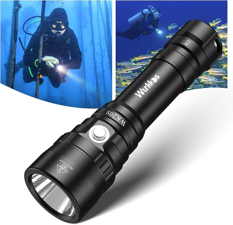 Wurkkos — Lampe de plongée 2000 lumens rechargeable