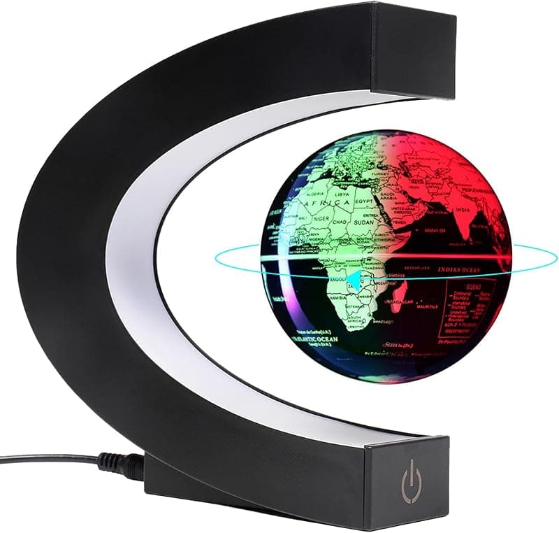 Globe en lévitation magnétique lumineux