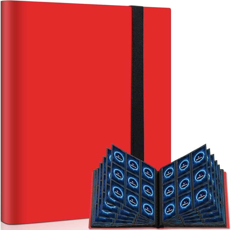 Mlikero — Grand classeur rouge 360 pochettes