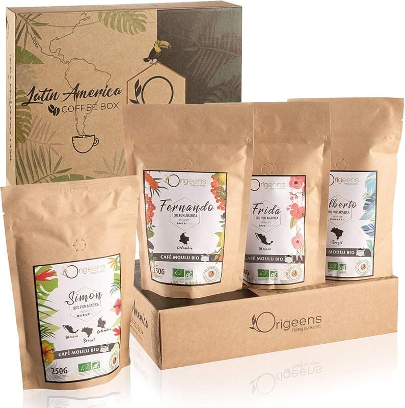 ORIGEENS — Coffret café moulu bio dégustation artisanale