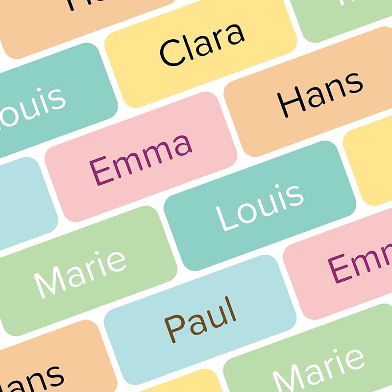 Wraplab — 70 étiquettes autocollantes imperméables personnalisées