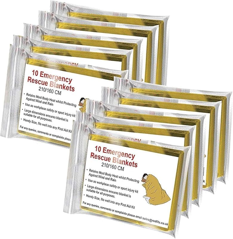 BRAMBLE — Lot de 10 couvertures de survie thermiques
