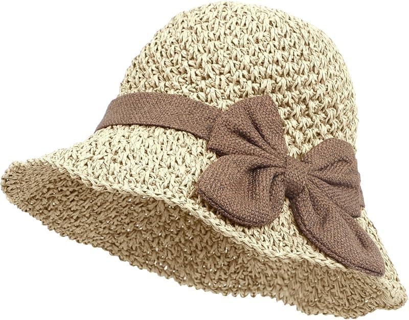 Chapeau de paille pliable
