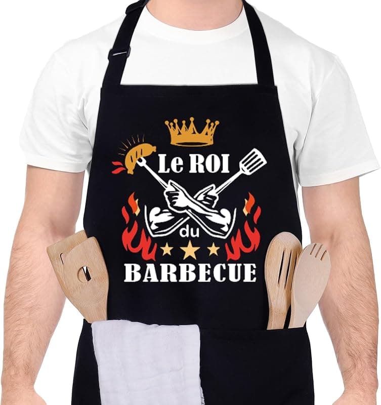 Tablier de barbecue personnalisé – réglable et imperméable