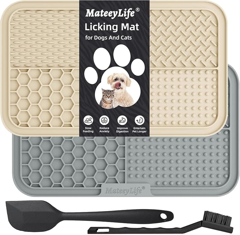 MateeyLife — Tapis de léchage (lot de 2)