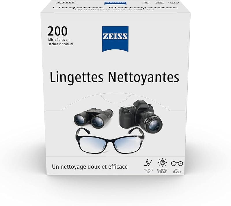 ZEISS — Lingettes nettoyantes optiques individuelles