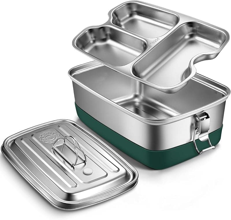 Bento Lunch Box en inox 3 compartiments 2000 ml
