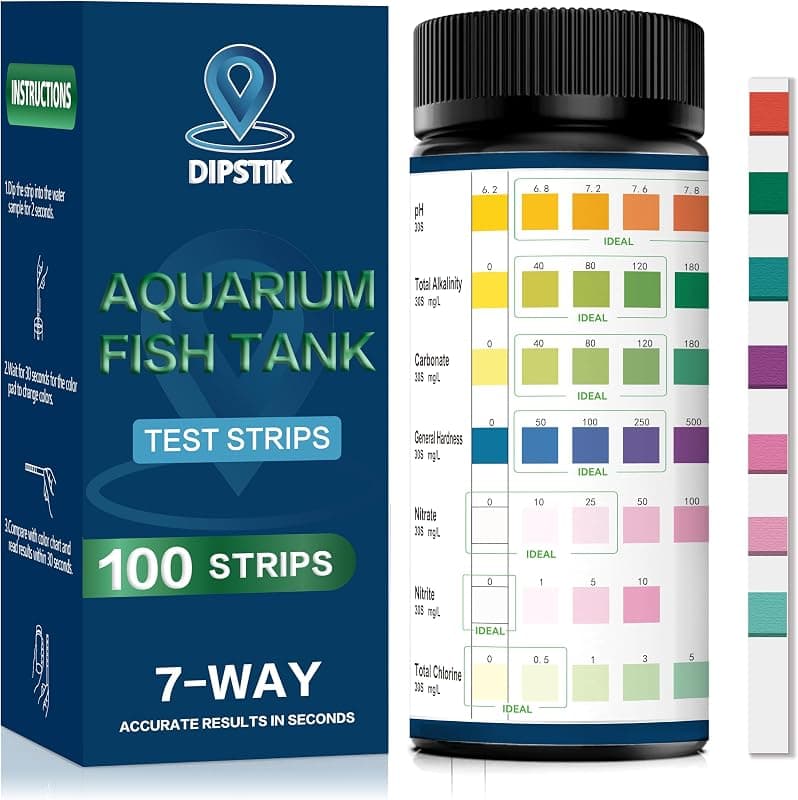 Bandelettes de test eau 7 en 1 pour aquarium