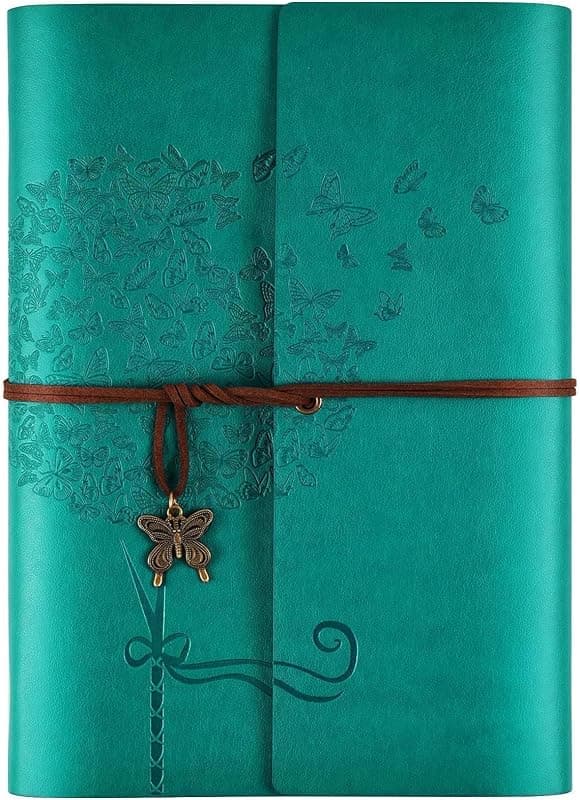 Carnet en cuir rechargeable — Journal de voyage vintage A5