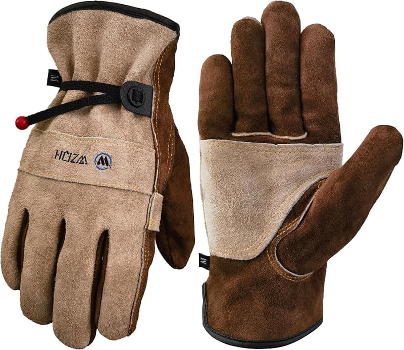 WZQH — Gants de travail en cuir pour jardin et chantier