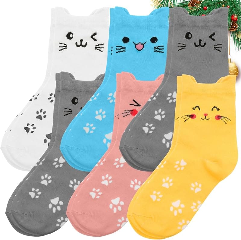 Chaussettes à motif chats