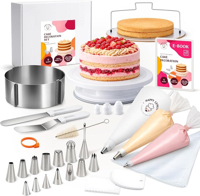 Kit Décoration Gâteau avec Plateau Tournant