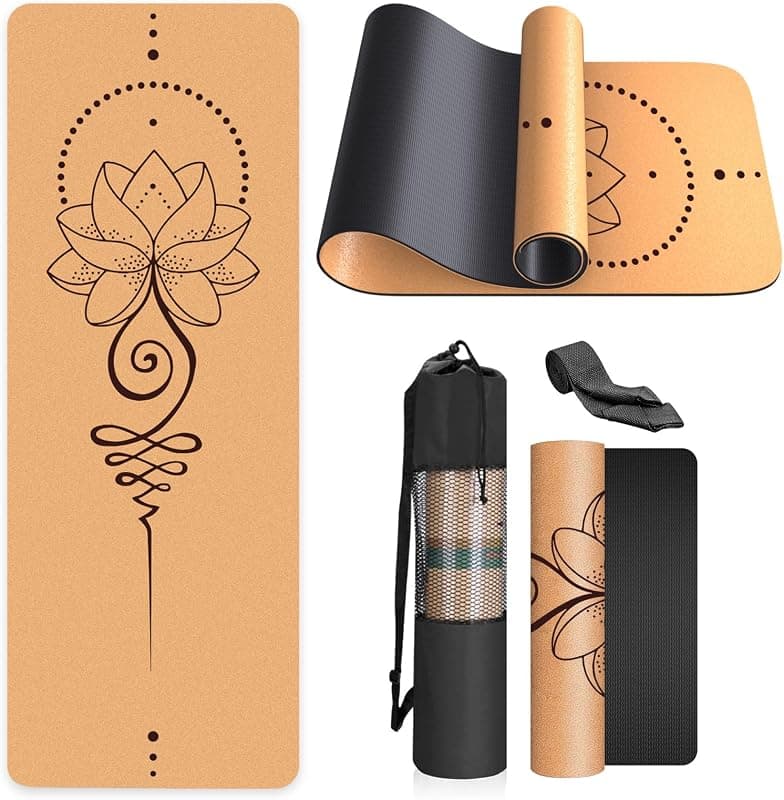 Tapis de yoga en liège naturel