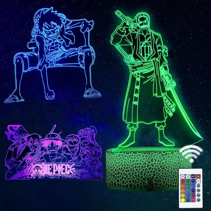 Lampe LED 3D acrylique — Veilleuse décorative 16 couleurs