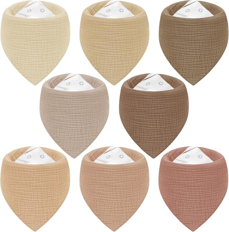 Bavoirs en mousseline (lot de 6) Comfy Cubs