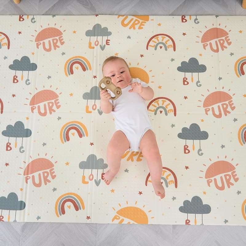 Tapis d'éveil pliable XXL réversible