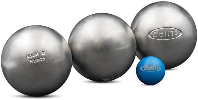 Obut — Jeu de 3 boules de pétanque loisir lisses 73 mm