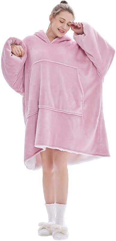 Sweat couverture à capuche oversized polaire