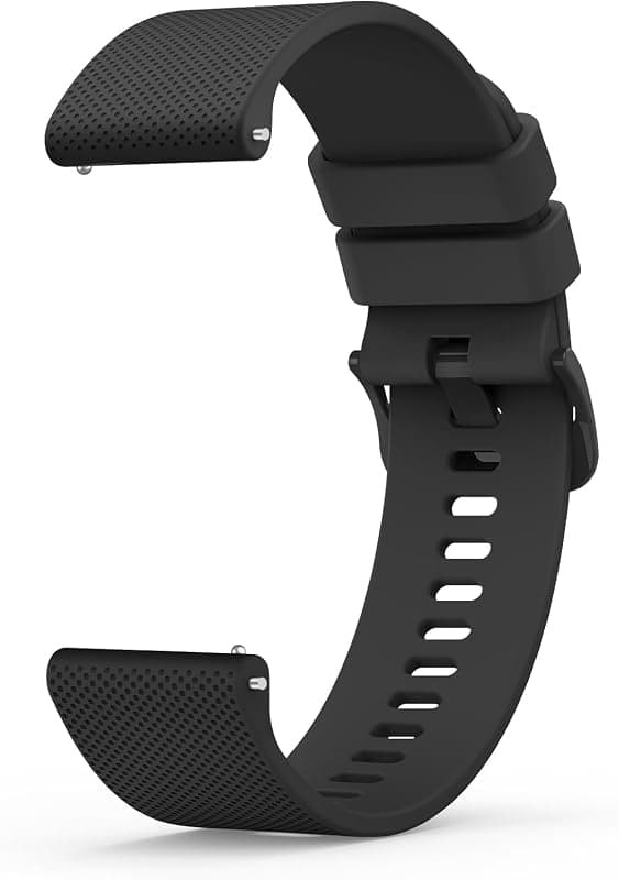 Bracelet silicone 20 mm — dégagement rapide toutes couleurs