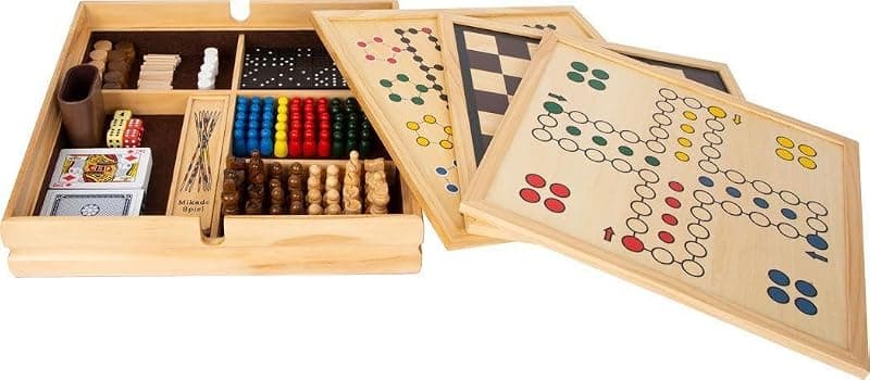 Small Foot — Coffret 20 Jeux Classiques en Bois